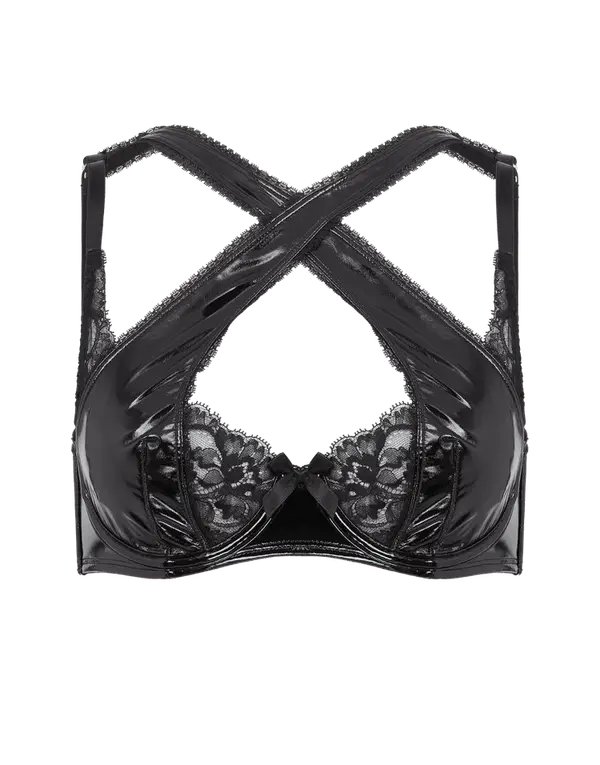 Vicki High Apex Underwired Bra Black | Agent Provocateur