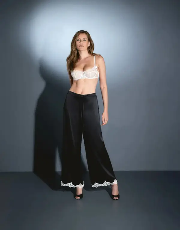Nelle Pj Trousers Black/Ivory | Agent Provocateur