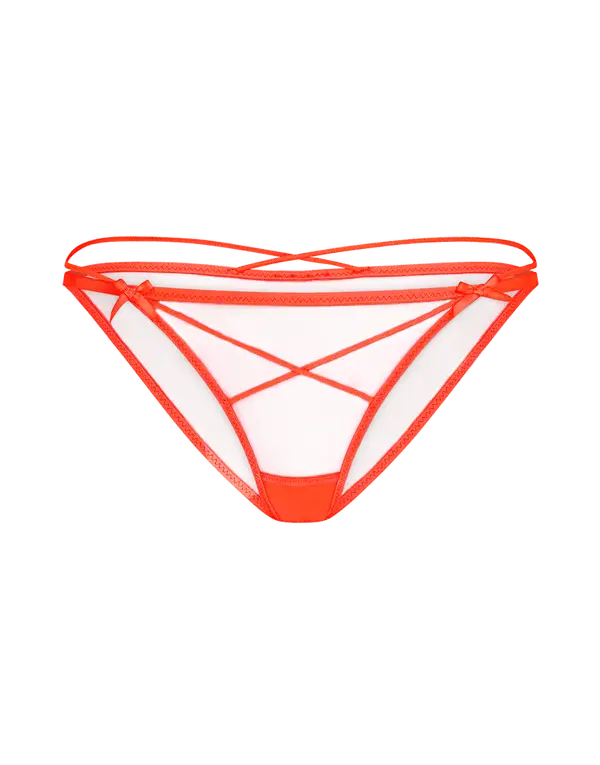Zella Brief  Neon Orange/Sand | Agent Provocateur