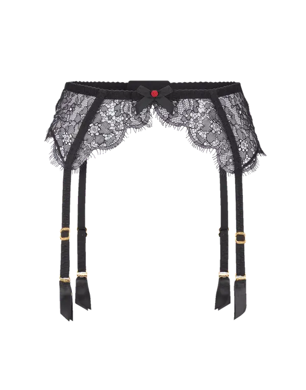 Lorna Lace Suspender Black | Agent Provocateur