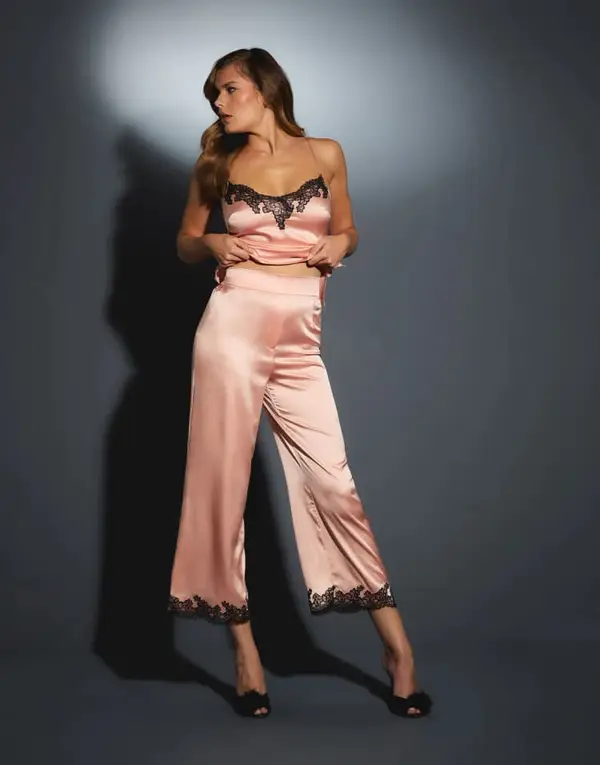 Amelea Pyjama Trousers Pink | Agent Provocateur