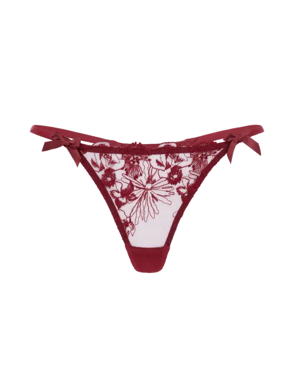 Jayce Thong Burgundy | Agent Provocateur