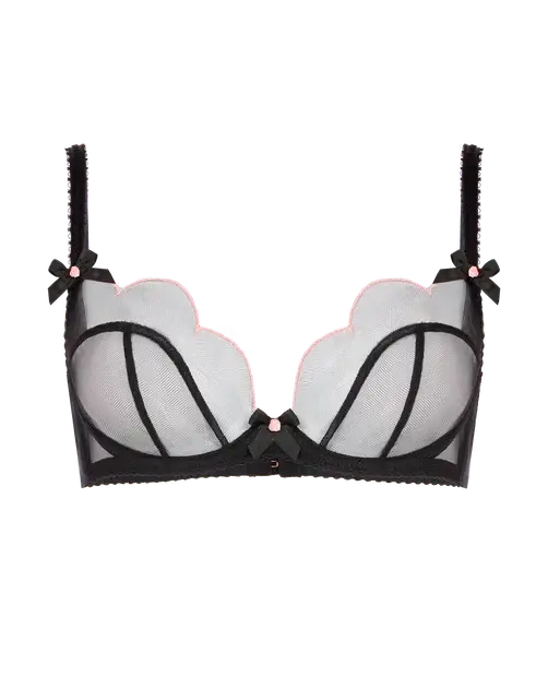 Lorna Plunge Underwired Bra Black  | Agent Provocateur