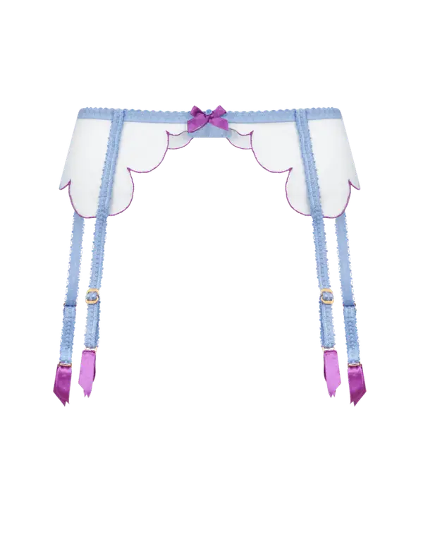 Lorna Suspender Blue/Amethyst | Agent Provocateur