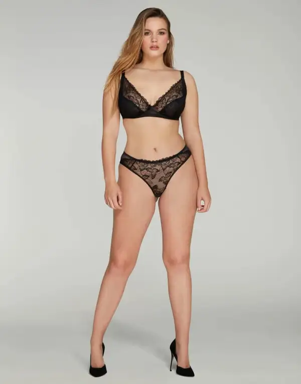 Leni Plunge Underwired Bra Black | Agent Provocateur