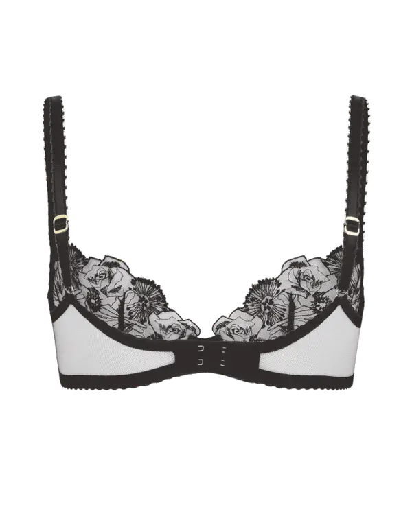 Jayce Plunge Underwired Bra Black | Agent Provocateur