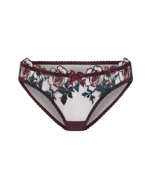 Callypso Full Brief Plum/Green | Agent Provocateur