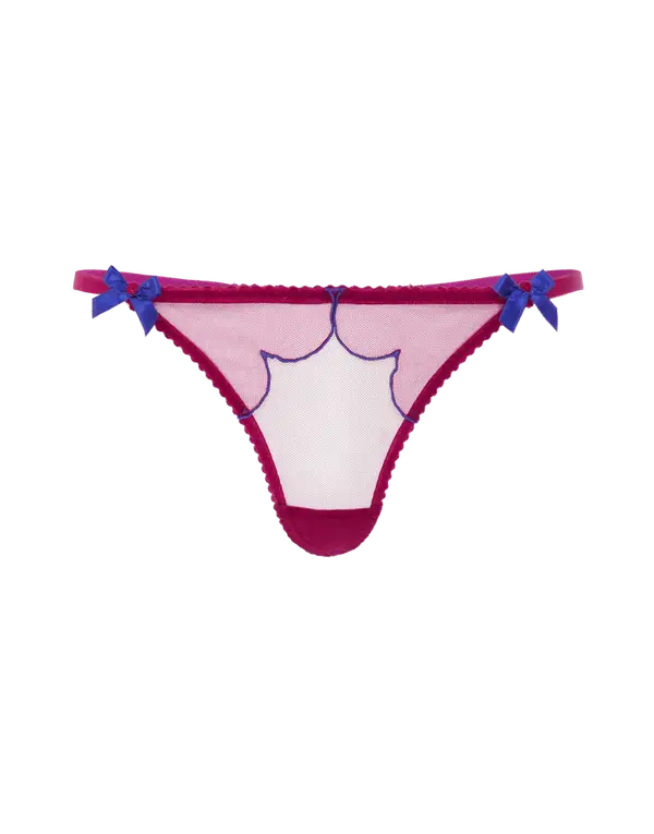 Lorna Thong Dark Pink/Cobalt | Agent Provocateur