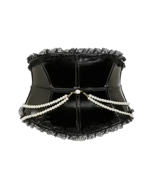 Tiffy Waspie Black/Baby Pink | Agent Provocateur
