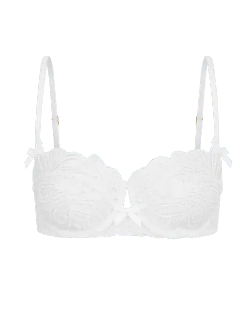Nelle Balconette Underwired Bra White | Agent Provocateur