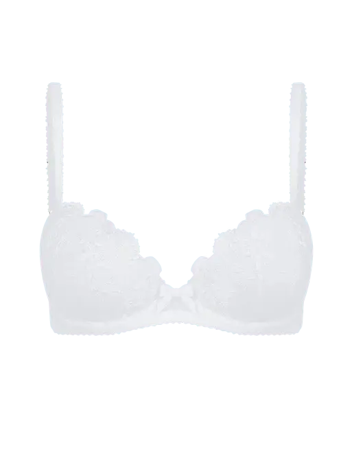 Jayce Plunge Underwired Bra White | Agent Provocateur