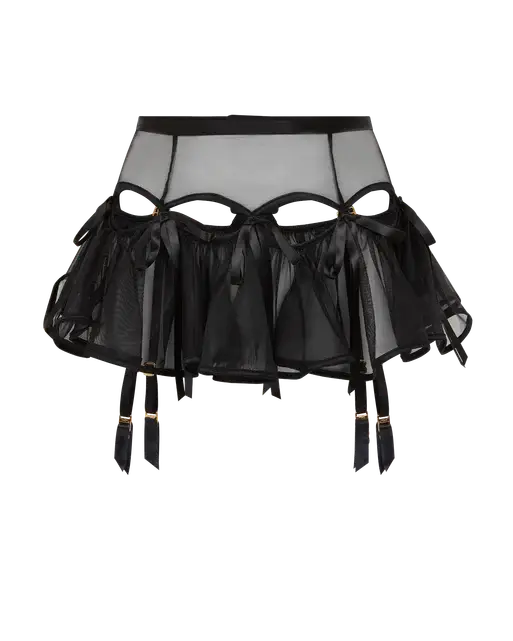 Fizzie Suspender Skirt Black | Agent Provocateur