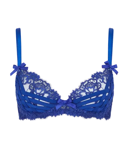 Dioni Plunge Underwired Bra Cobalt | Agent Provocateur