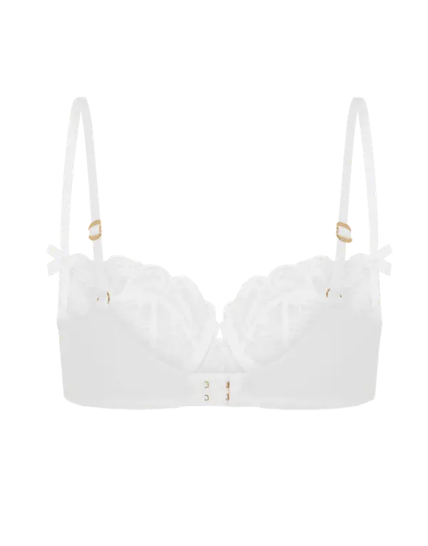 Nelle Balconette Underwired Bra White | Agent Provocateur