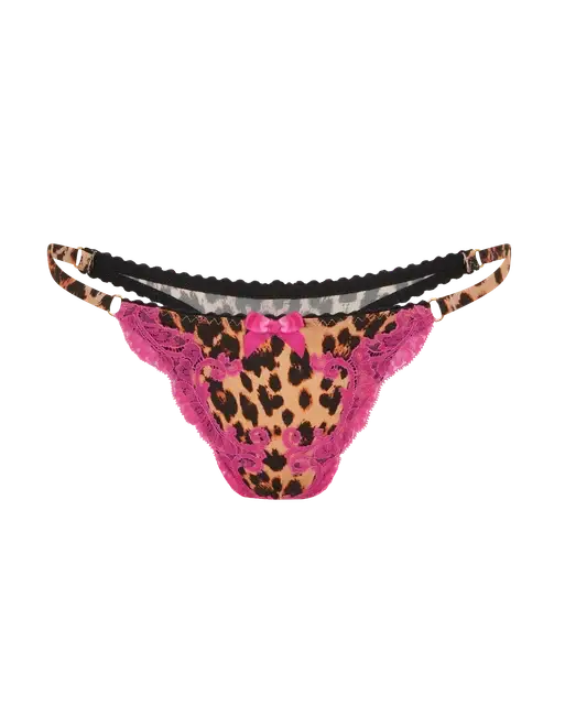 Molly Thong Leopard/Fuchsia | Agent Provocateur