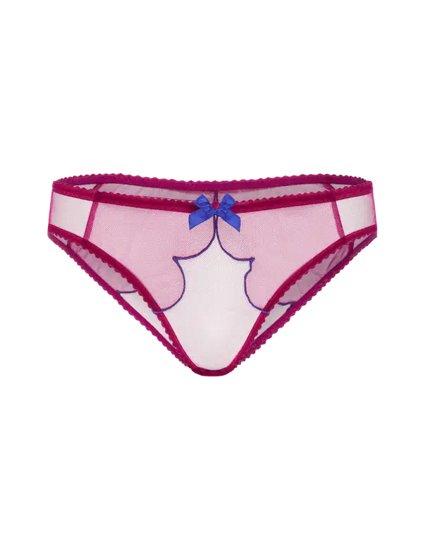 Lorna Full Brief Dark Pink/Cobalt | Agent Provocateur